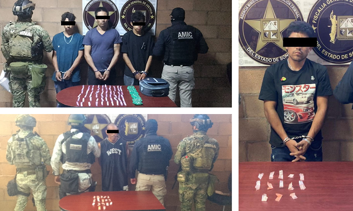 Detienen a cinco sujetos con drogas en San Luis Río Colorado