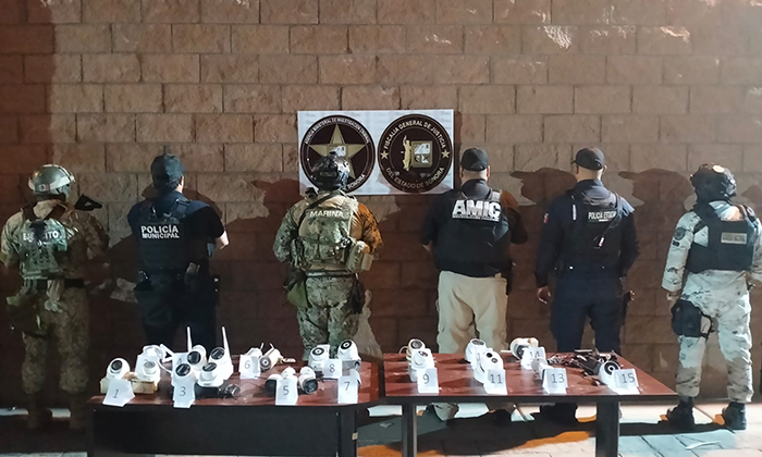 Aseguran 23 cámaras de videovigilancia “parásito” en San Luis Río Colorado