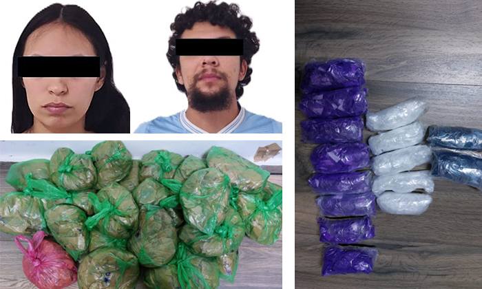 Someten a pareja con mariguana y metanfetamina en Huatabampo