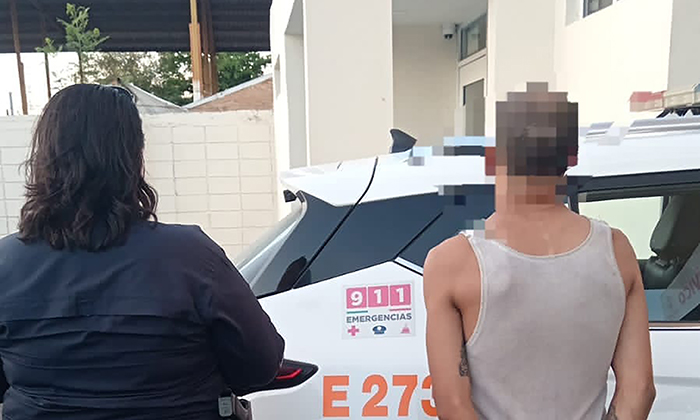 Agrede joven a su vecino con arma blanca en el fraccionamiento Pueblitos