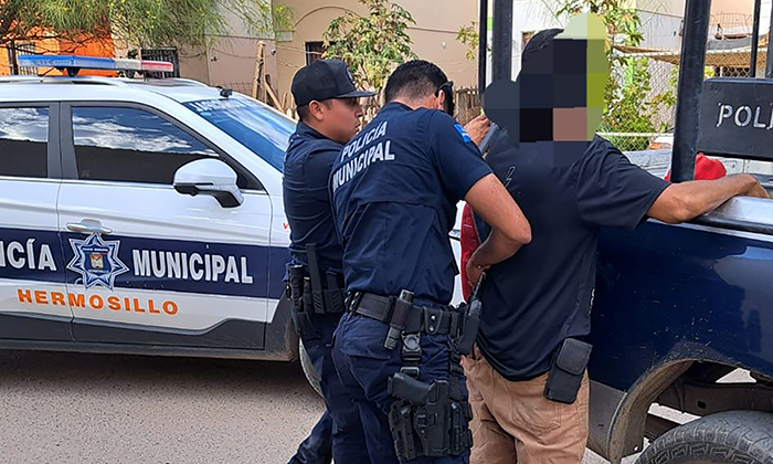 Violenta orden de restricción y lo detienen en la colonia San Diego