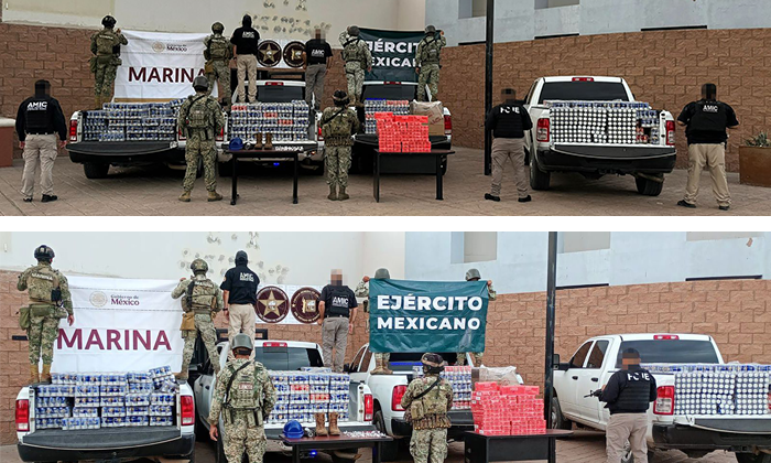 Aseguran droga, cerveza y cigarros en San Luis Río Colorado