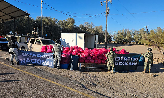 Aseguran más de una tonelada de droga En San Luis Río Colorado