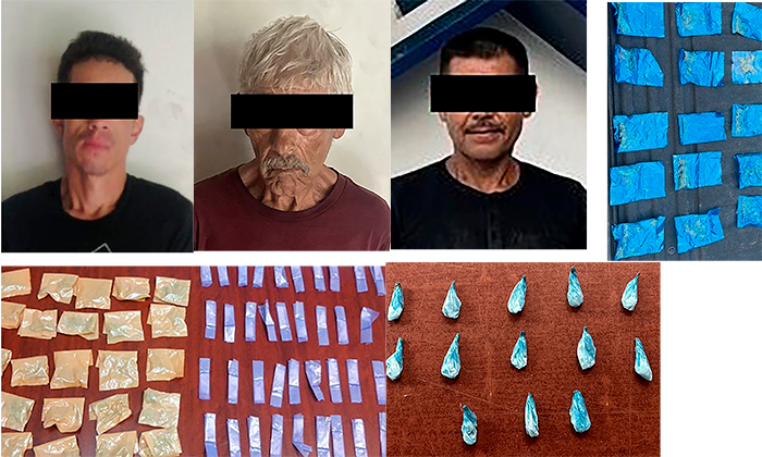 Detienen a trío de presuntos “tiradores”; Agentes de la PESP