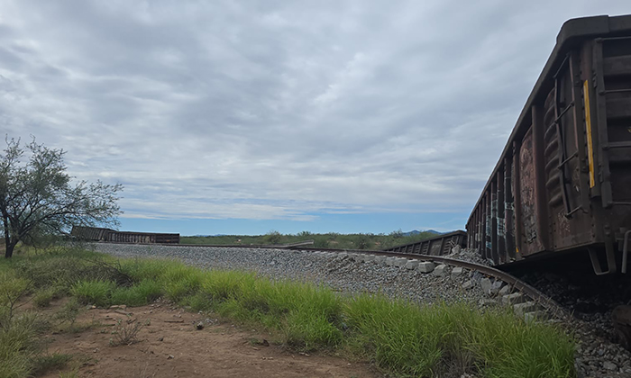 Se descarrila tren cargado con cobre en las inmediaciones de Carbó