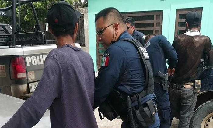 Capturan a cuatro presuntos maleantes; Agentes preventivos