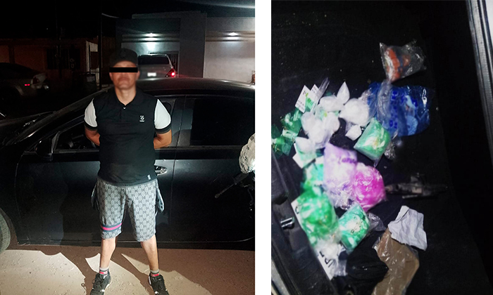 Arrestan a automovilista cargado con droga en Caborca