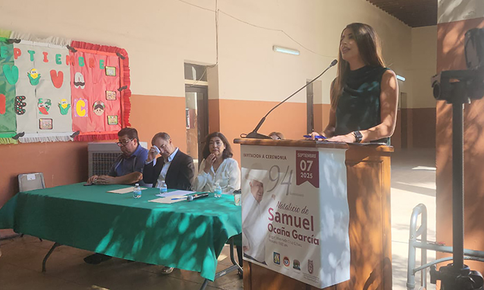 Conmemoran natalicio de Samuel Ocaña García