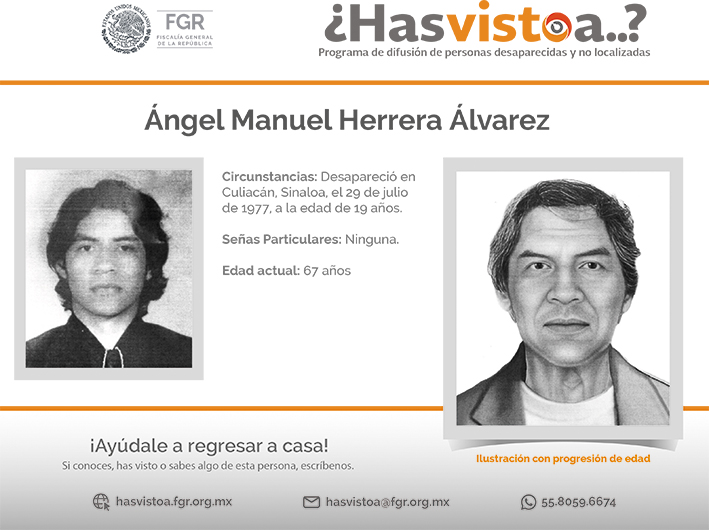 ¿Has visto a: Ángel Manuel Herrera Álvarez?