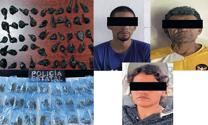 Aseguran 80 envoltorios con distintas drogas