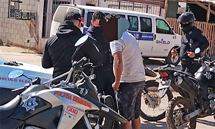 Atrapan a ladrón de cableado en plantel escolar en la colonia Los Naranjos