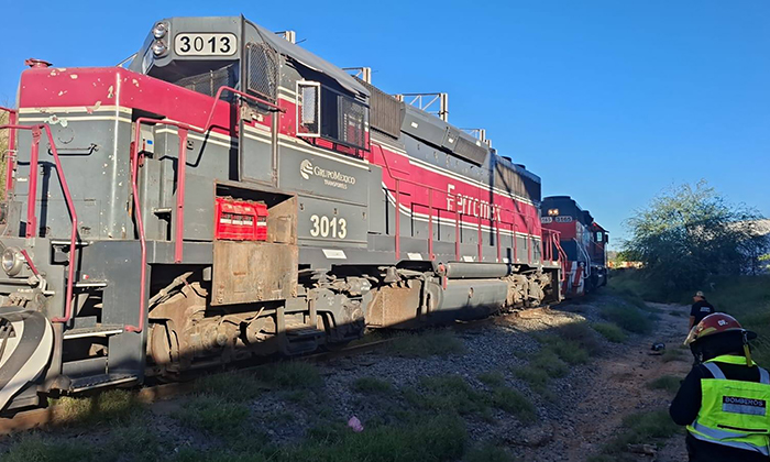 Choque de trenes deja tres heridos en el Parque Industrial