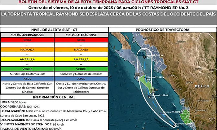 Emiten alerta azul para 14 municipios por lluvias; Autoridades de Protección Civil