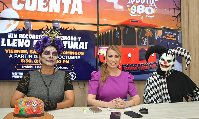 Trolebús hará recorridos de misterio y leyenda con motivo de Día de Muertos