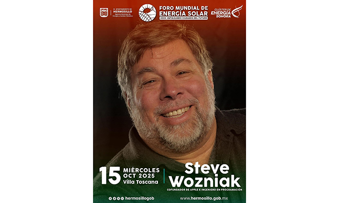 Todo listo para Foro Mundial de Energía Solar; Estará Steve Wozniak, cofundador de Apple