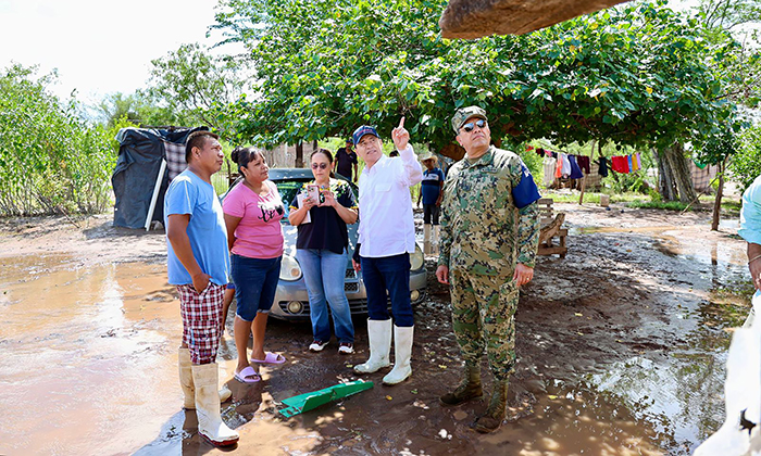 Supervisa gobernador zona afectada por “Raymond”