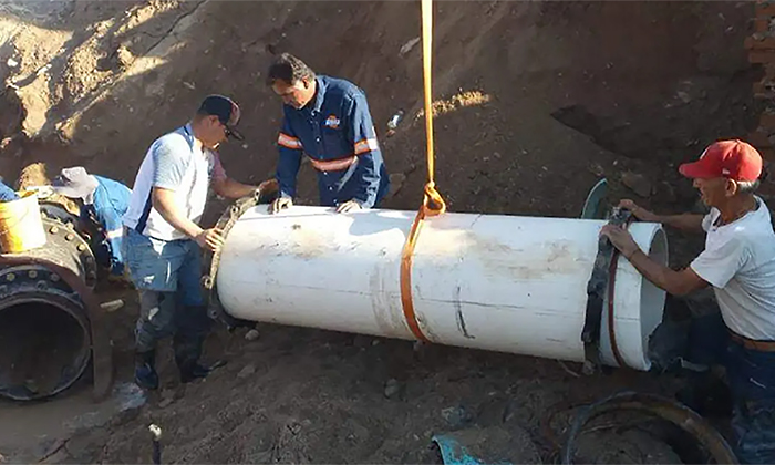 Ruptura de tubo afecta abasto a 34 colonias en la zona Norte