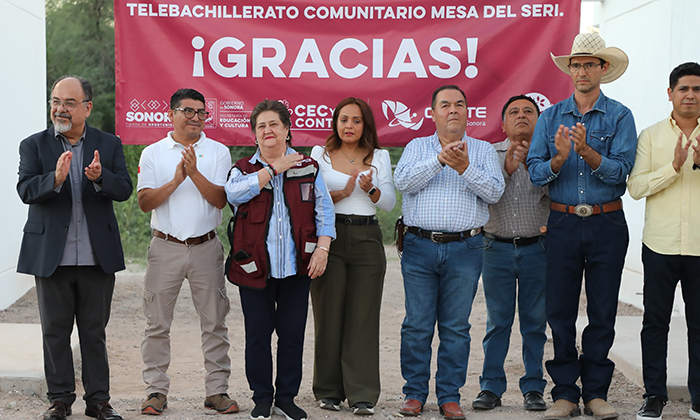 Inaugura Cecyte Telebachillerato Comunitario en el ejido Mesa del Seri