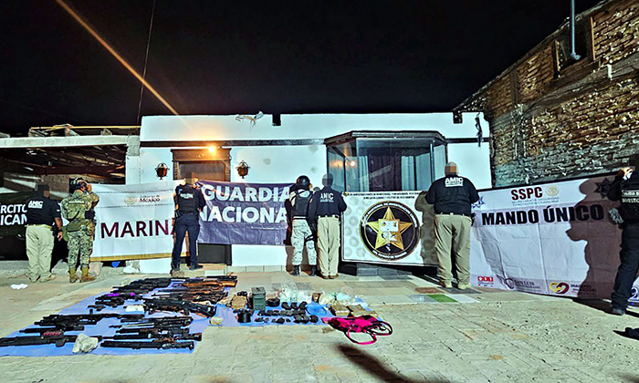 Aseguran armas, drogas y vehículos en San Luis Río Colorado