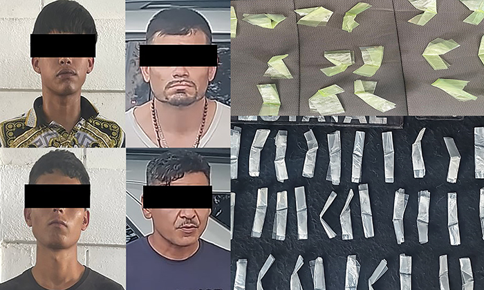 Incautan 100 envoltorios con narcótico; Elementos de la PESP
