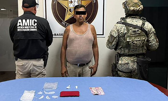 Atrapan a presunto narcomenudista en Ciudad Obregón