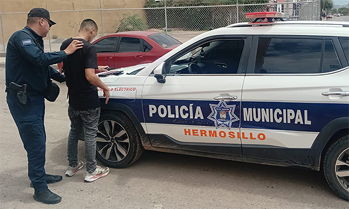 Aprehenden a presunto “tirador” de droga en la colonia Puerta del Rey