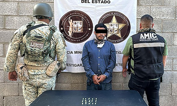 Aprehenden a presunto narcomenudista en la colonia Las Amapolas