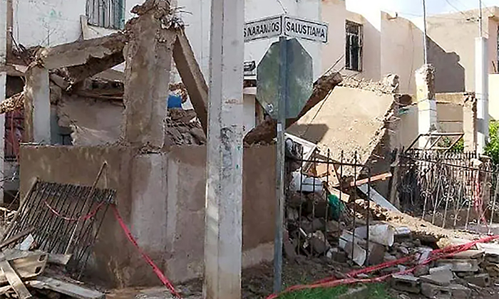 Reportan cinco viviendas dañadas; Elementos de Bomberos