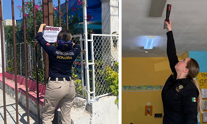 Suspenden siete guarderías en Sonora; Personal de Protección Civil