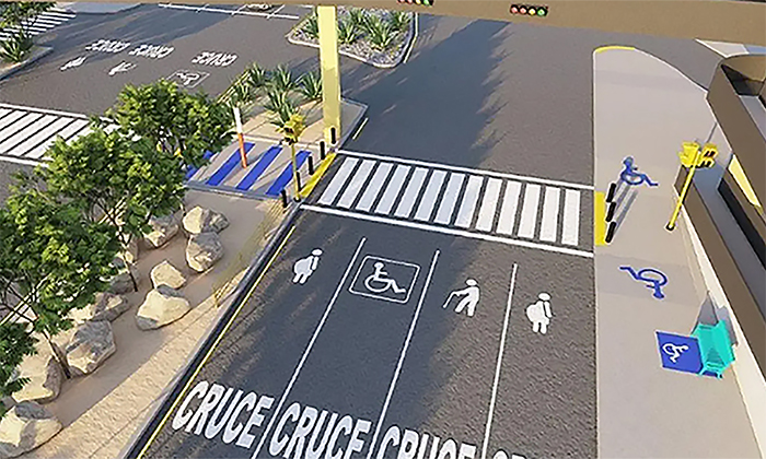 Alistan construcción de paso peatonal