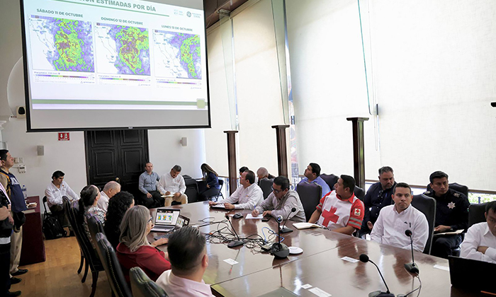 Instalan comité de emergencia por lluvias