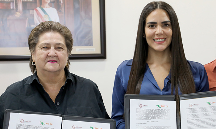 Firman convenio de colaboración Cecyte y Sipinna
