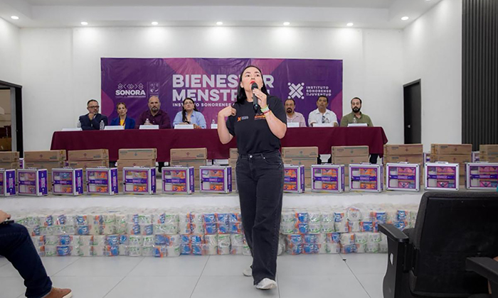 Continúa distribución de botiquines de bienestar menstrual en municipios de Sonora