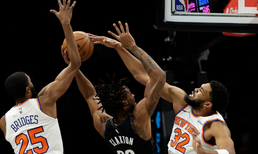 Knicks vencen a domicilio a Nets de Brooklyn con gran actuación de Karl-Anthony Towns