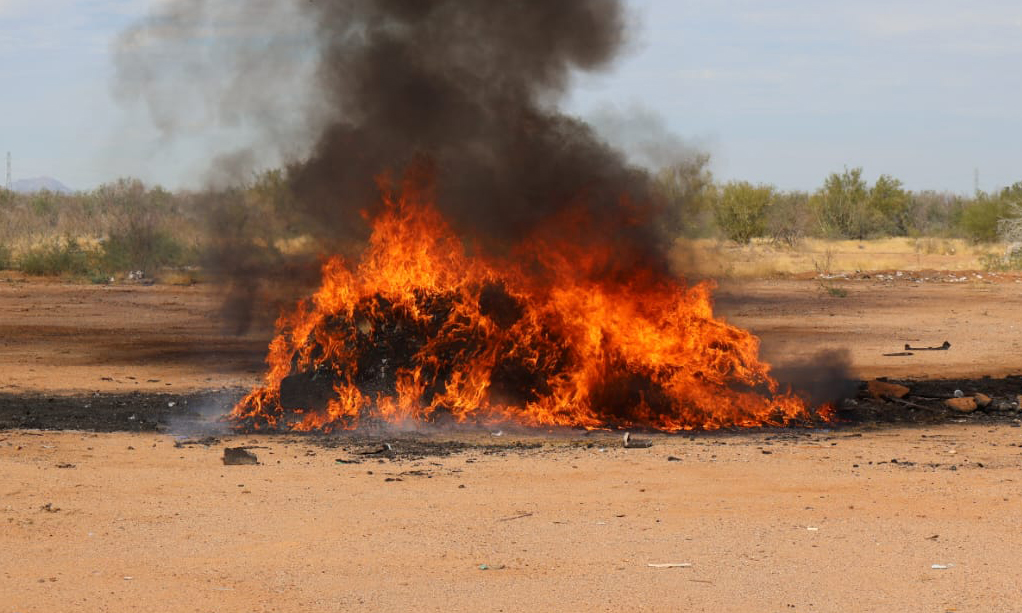 Incineran más de 400 kilos de drogas  asegurados en distintos operativos