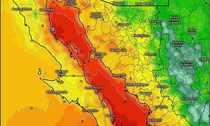 Prevén afectación por frente frío a partir de esta noche