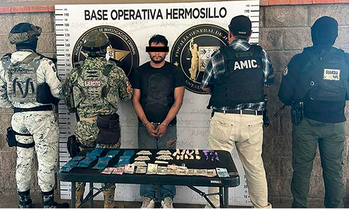 Capturan a presunto narcomenudista en cateo en la colonia San Bosco