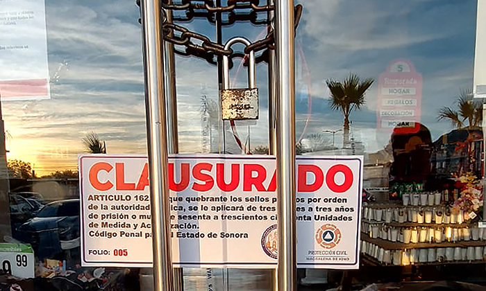 Cierra Protección Civil de Hermosillo tiendas Waldo´s