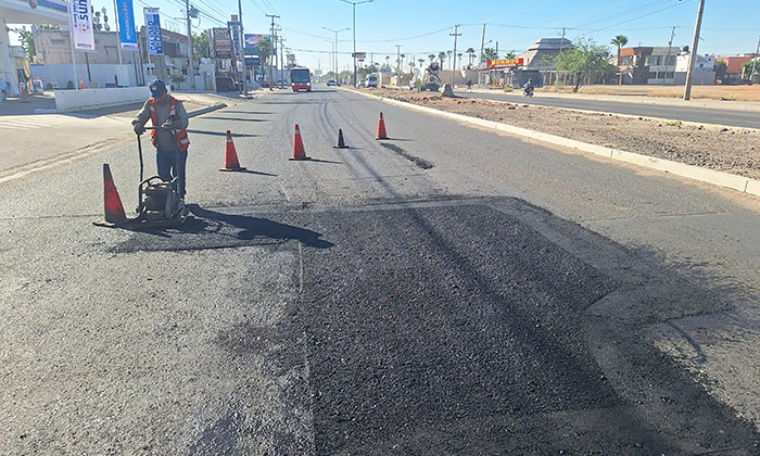 Reparan vialidades en 12 colonias más; Ayuntamiento de Hermosillo