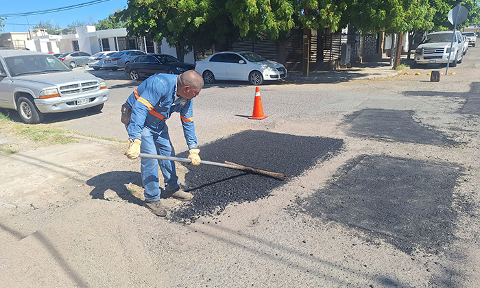 Realizará jornada de bacheo en sectores Norte y Sur