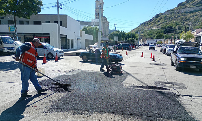 Continúan con jornadas intensivas de bacheo
