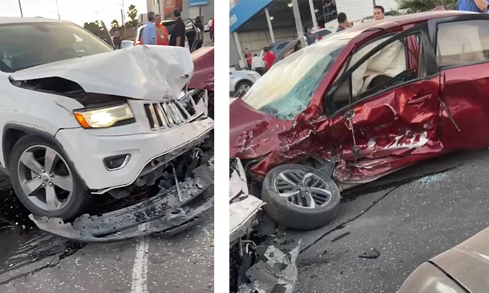 Muere bebé en colisión múltiple en Nogales