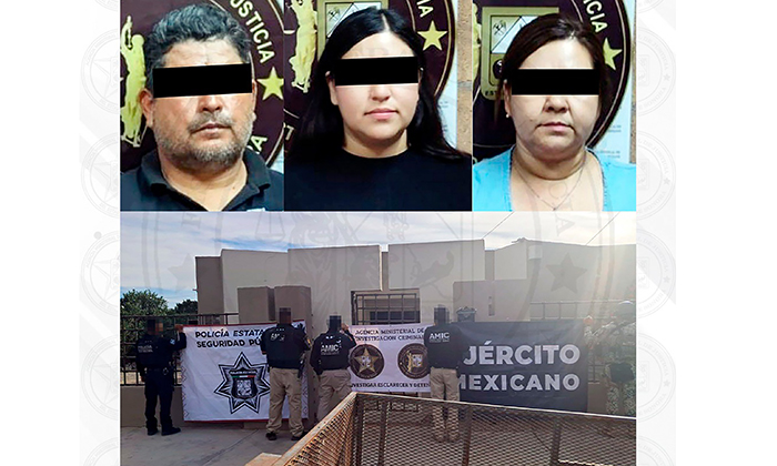 Aseguran a tres personas durante cateo en San Luis Río Colorado