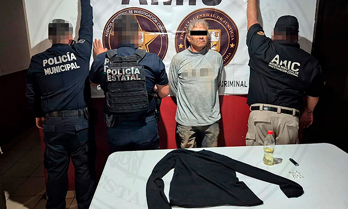 Intenta prenderle fuego a su esposa y lo arrestan en Benjamín Hill