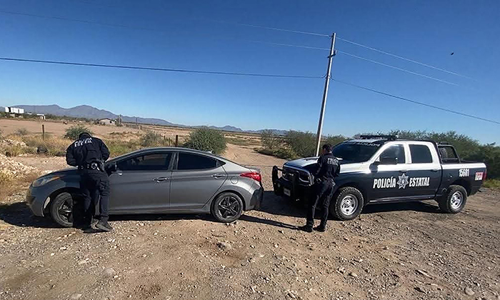 Recuperan vehículo robado en Estados Unidos en Caborca
