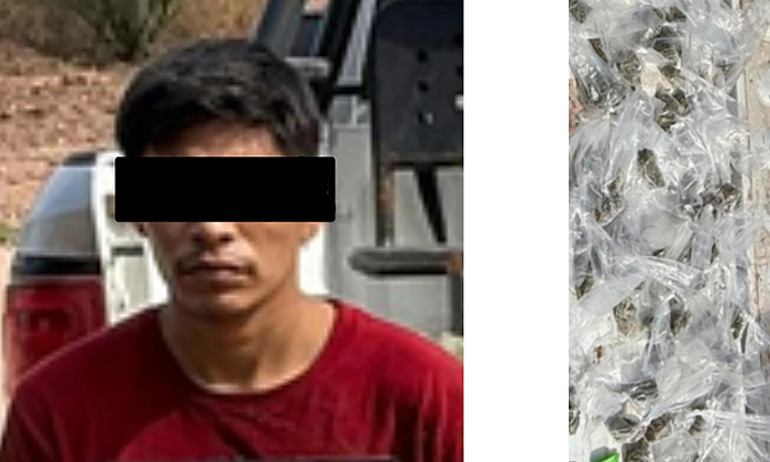 Incautan más de 100 envoltorios con drogas en Cajeme