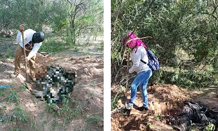 Hallan un cadáver en fosa clandestina en la carretera 26