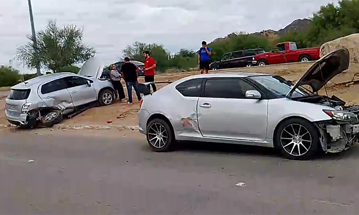 Deja cuantiosos daños un fuerte choque en el bulevar Progreso