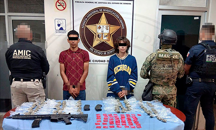 Aprehenden a pareja en cateo en Cajeme durante operativo conjunto