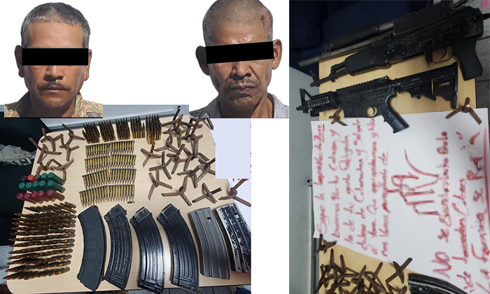 Ponen tras las rejas a sujetos armados en Ciudad Obregón